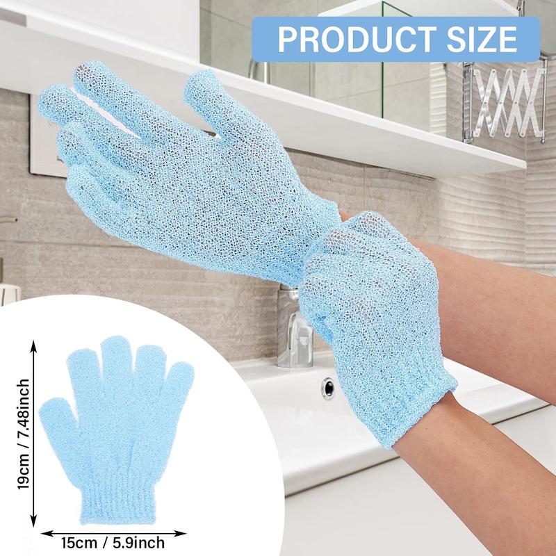 2 Pair Bath Gloves for Shower  Loofah  Wash Gloves for  and ,  Remover, Double Sided Microfibre Shower  Gloves for Adults and