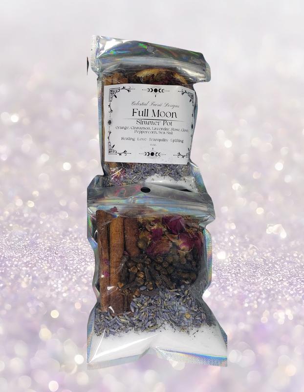 Moon Phase Intention Simmer Pot - Home Fragrance - dried Potpourri