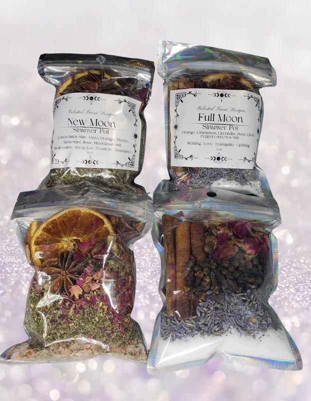 Moon Phase Intention Simmer Pot - Home Fragrance - dried Potpourri