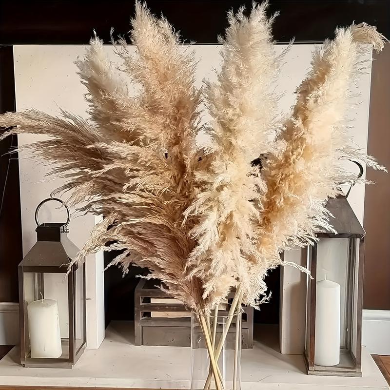 16 Pcs 38 Inch Extra Tall Pampas Grass Bouquet - Luxurious Fluffy Decor for Wedding, Party, Farmhouse, Bohemian Style, Restaurant, and Home Vase Decoration - Easy to Shape and Maintain, Long-Lasting, and Hypoallergenic