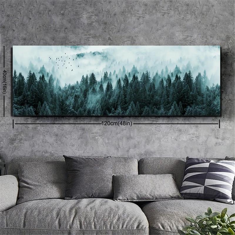 Forest Landscape Pattern Canvas Painting without Frame, Modern Wall Art, Wall Decor for Home Living Room Bedroom, Home Decor