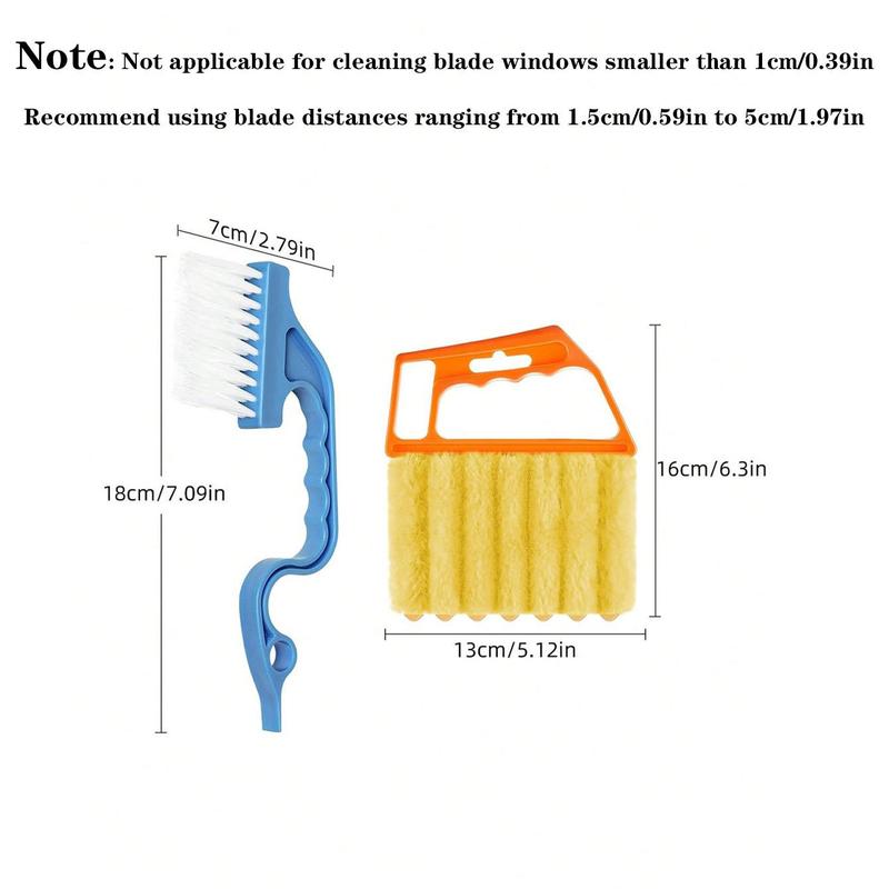 Multipurpose Window Blind Cleaning Brush, Summer Stuff Kitchen Window Blind Cleaner, Household Essentials, Finger Dusting Cleaner Tool for Window, Hand-held Curtain Brush  Window Cleaning Tool, Fall Decor, Men Gifts