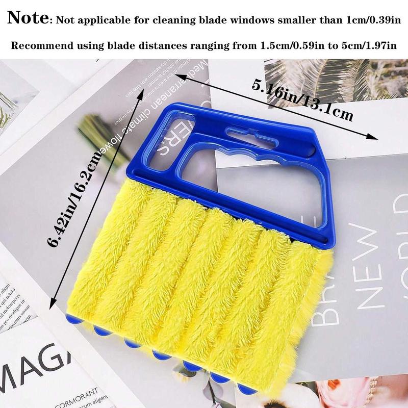 Multipurpose Window Blind Cleaning Brush, Summer Stuff Kitchen Window Blind Cleaner, Household Essentials, Finger Dusting Cleaner Tool for Window, Hand-held Curtain Brush  Window Cleaning Tool, Fall Decor, Men Gifts