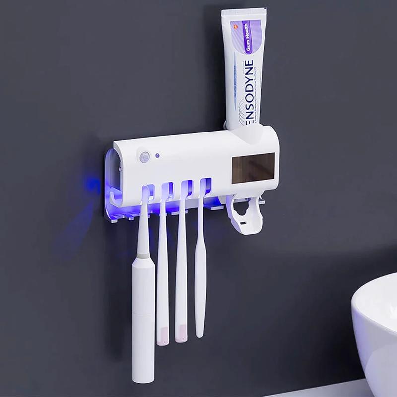 UV Light Sterilizer Toothbrush Holder Cleaner & Automatic Toothpaste Dispenser Does not apply