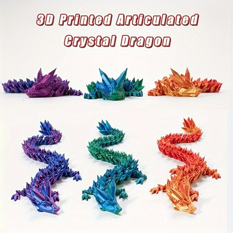 3D Printed Dragon Design Ornament, 1 Count Creative Desktop Decoration Ornament, Home Decor for Living Room Bedroom Office