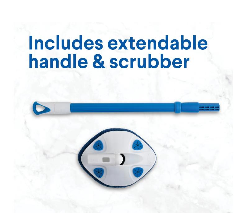 Extendable Tub And Tile Scrubber - For Home Cleaning