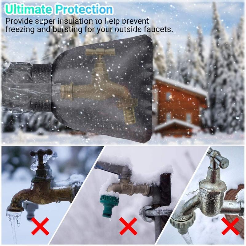 Outdoor Faucet Covers for Winter, 2 count 6