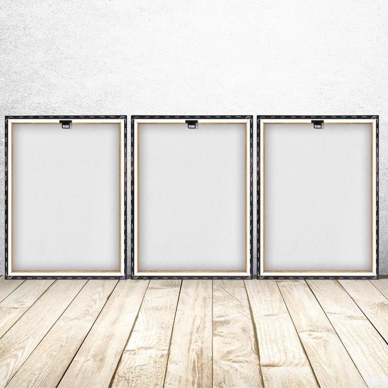 Wooden Framed Canvas, 3 Counts set Space Craft Pattern Wall Art, Modern Wall Decor for Home Living Room Bedroom Study Room Office