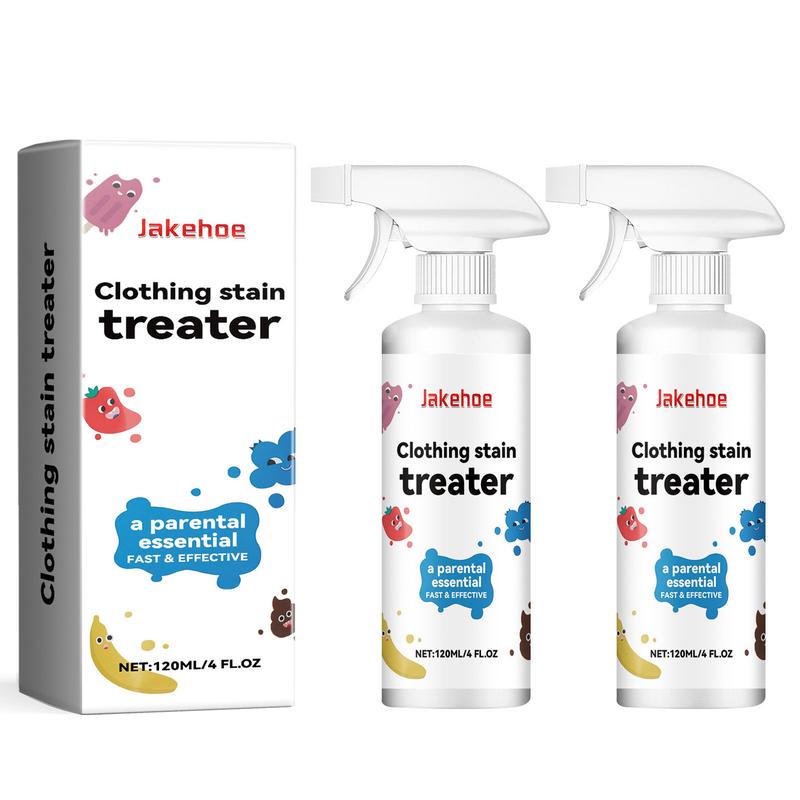 2Pcs Clothing Stain Treater, Messy Eater Stain Treater, No Dry Cleaning Food, Grease, Coffee Off Laundry, Underwear, Fabric, Newborn & Baby Essentials Stain Remover Spray 120ML