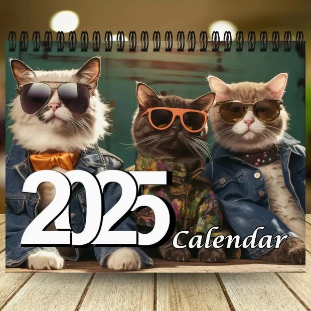 2025 new calendar, schedule planning, Halloween gift, Christmas gift, New Year gift