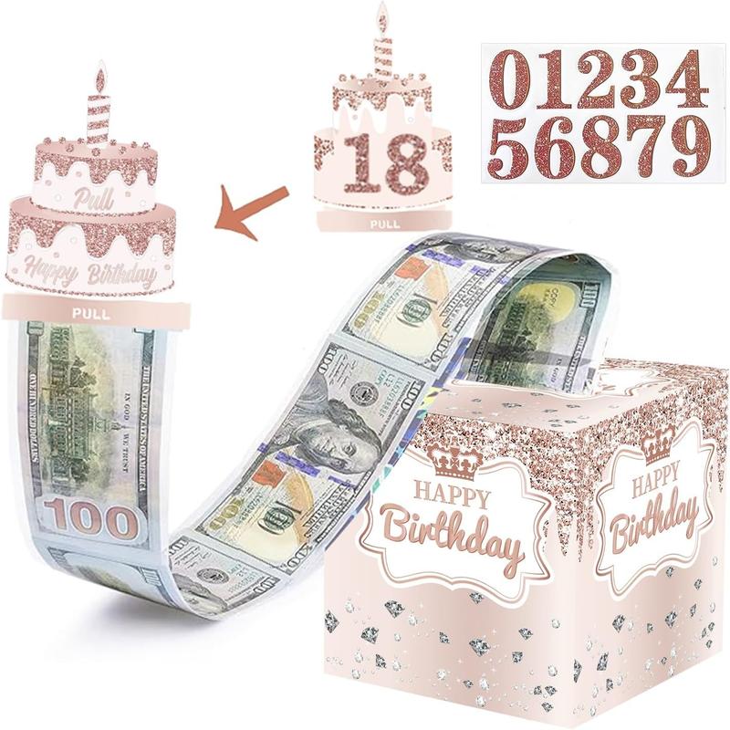 Christmas Money Pull Box – Cash Gift Holder for Kids & Adults, Surprise Money Gift Box for Parties, Unique Holiday Gift Idea