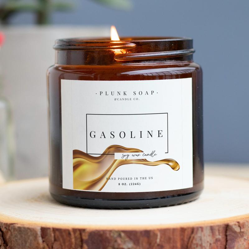 Gasoline Scented Soy Candle Aroma Decor