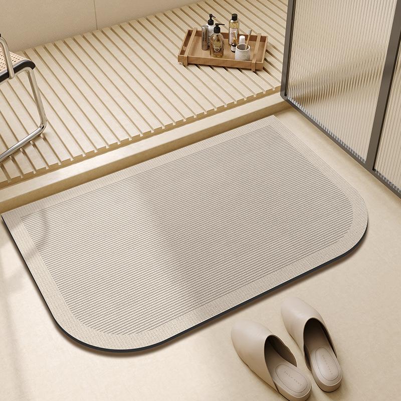 Diatom Ooze Floor Mat Nordic Light Luxury Bathroom By Water-Absorbing Quick-Drying Easy-Care Floor Mat Home Non-Slip Stain-Resistant Floor Mat