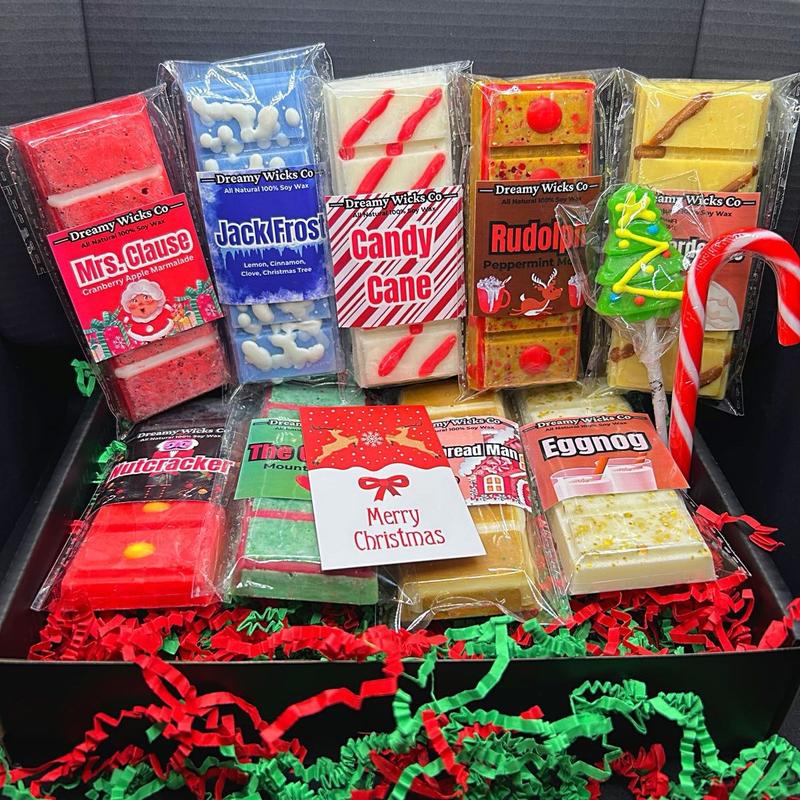 Christmas Wax Melt Bundle Box- 9 Bars included