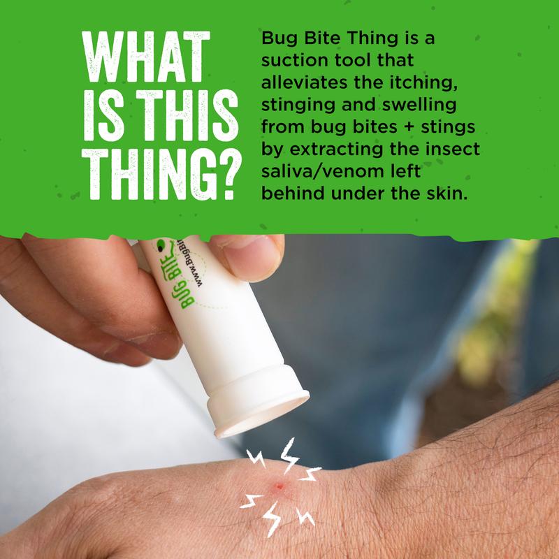 Bug Bite Thing Insect Bite and Sting Suction Tool - White