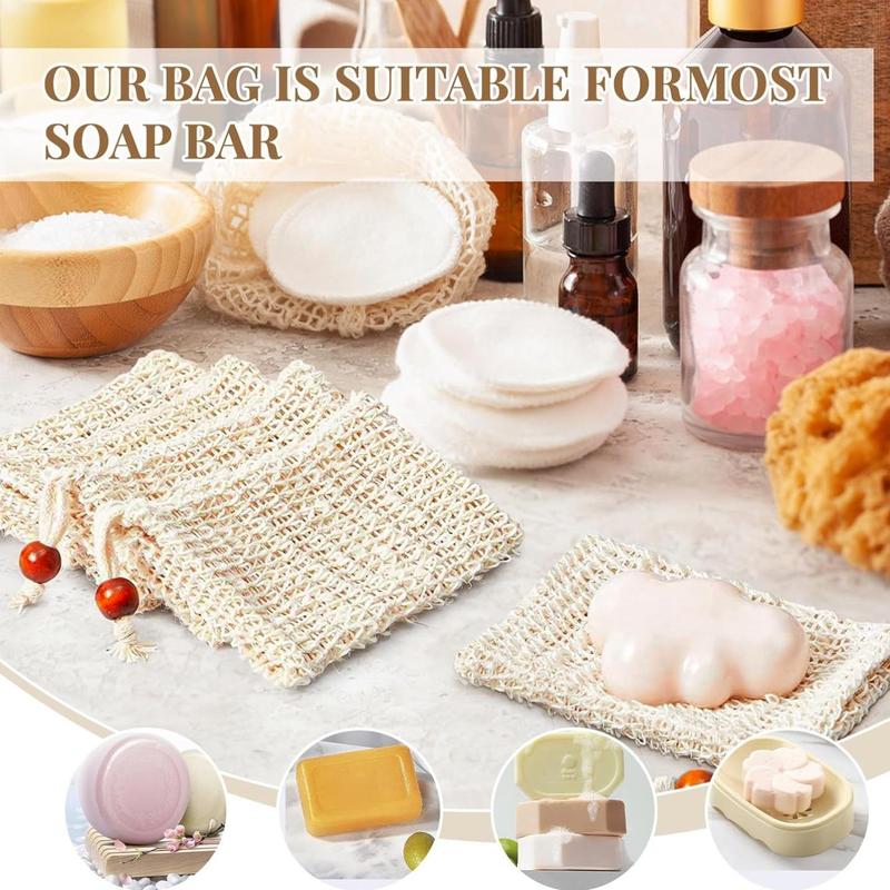 Soap Bubble Bag, 10pcs set Natural Bath Soap Saver Bag, Multifunctional Mesh Foaming Net, Halloween Exfoliating Soap Holder for Shower, Christmas Gift