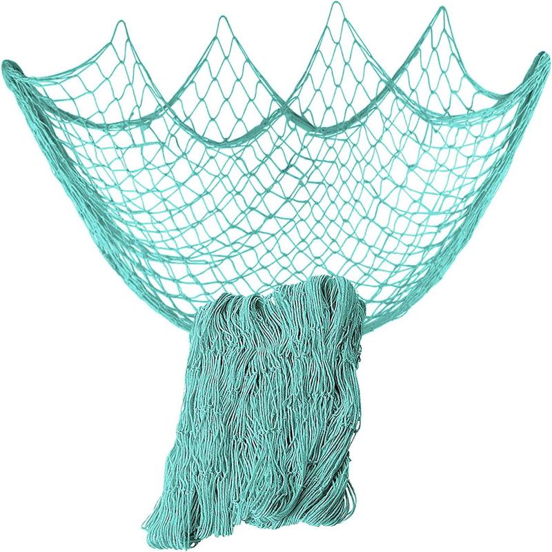 Fish Net Design Wall Decoration, 1 Count Beach Themed Fish Net Decor for Party, Home Bedroom Decoration