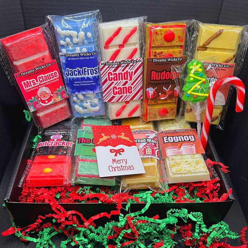 Christmas Wax Melt Bundle Box- 9 Bars included