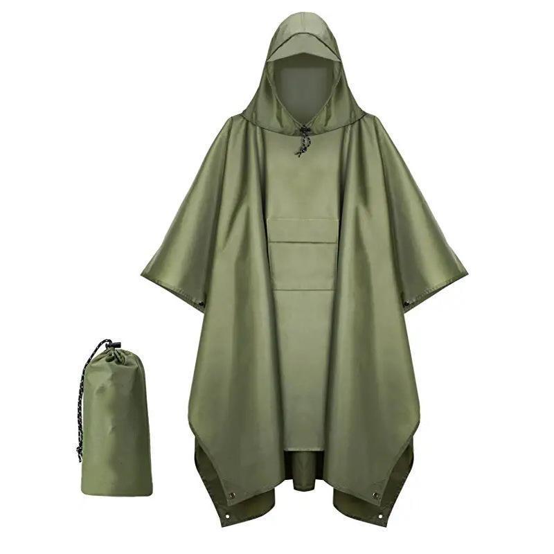 Waterproof Hooded Rain Poncho raincoat,Durable & Quick-Dry for Hiking, Camping - Unisex, One-Size, Packable & Breathable - Ultimate Outdoor Protection