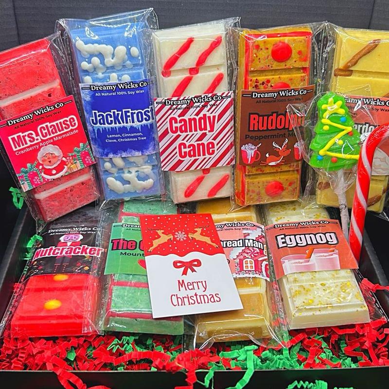 Christmas Wax Melt Bundle Box- 9 Bars included