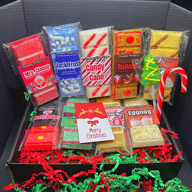 Christmas Wax Melt Bundle Box- 9 Bars included