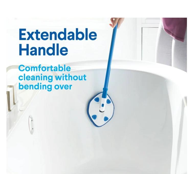 Extendable Tub And Tile Scrubber - For Home Cleaning