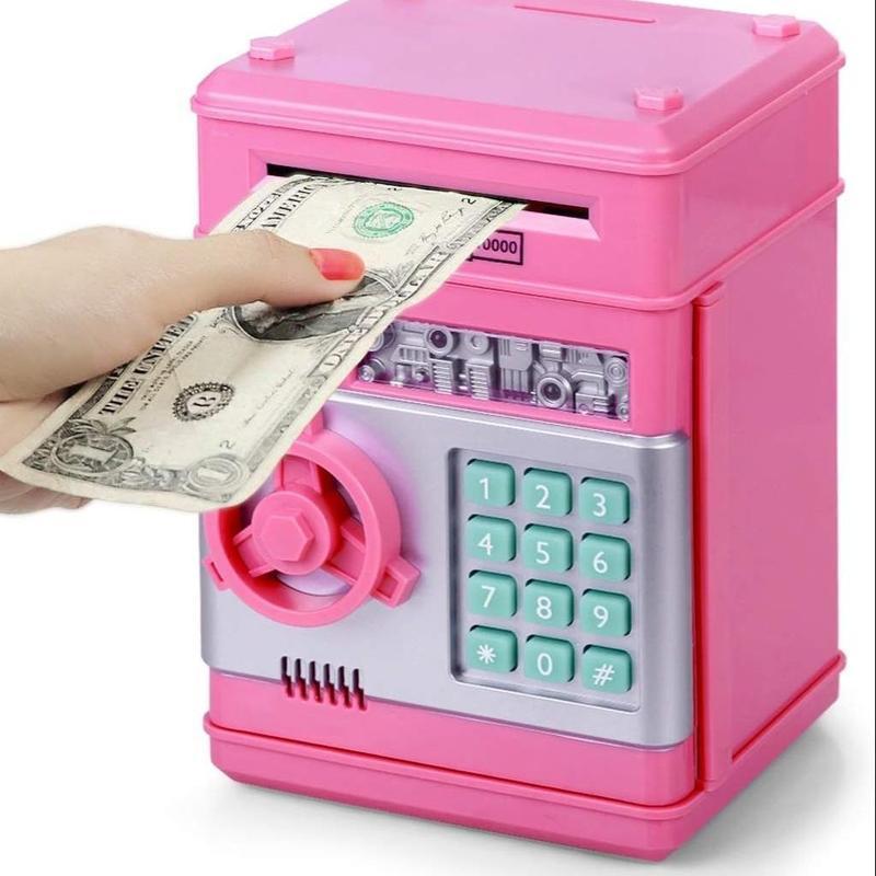 Saving Challenge Password Piggy Bank for MeanGirls Decorations, Kids Money Saving Box, Gift for Boys & Girls Ornaments