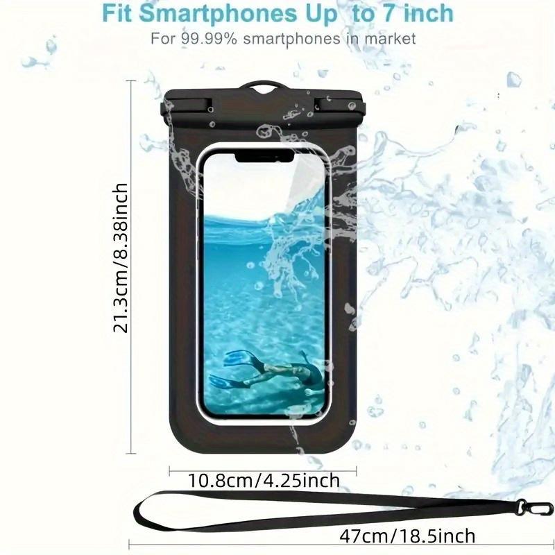 Waterproof Phone Bag, 2 Counts Universal Extra-large Waterproof Pouch, Underwater Dry Bags for Smartphones, Perfect Waterproof Phone Bags