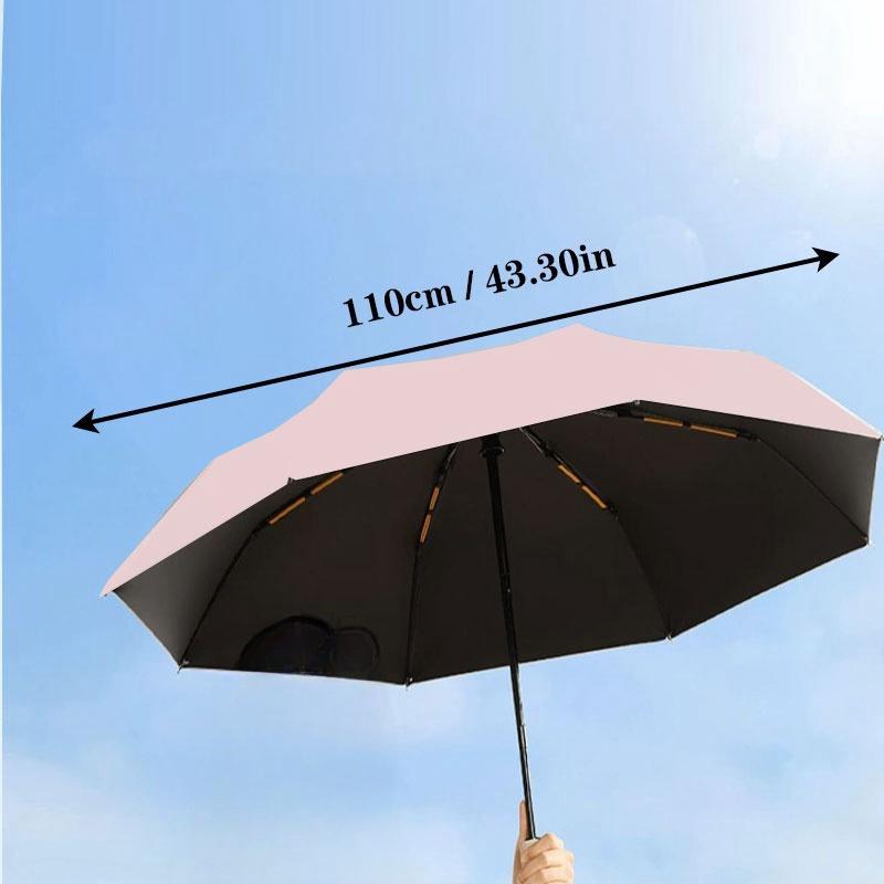 UV Protection Umbrella, 1 Count Rain Protection and Sun Protection Umbrella, Durable Portable Umbrella for Outdoor Use