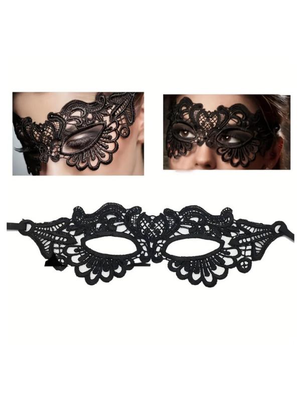 Embroidery Eye Lace Mask, Elegant Role-playing Hollow Mask for Party, Daily Clothing Decor, Fashion Accessories for Women & Men, Trendy All-match & Exquisite Mask for Birthday Gift