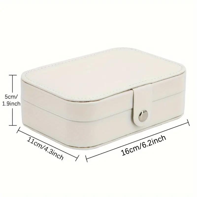 Letter Pattern Jewelry Storage Box, 1 Count Portable Jewelry Organizer, Jewelry Display Box, Home Organizer for Earring Ring