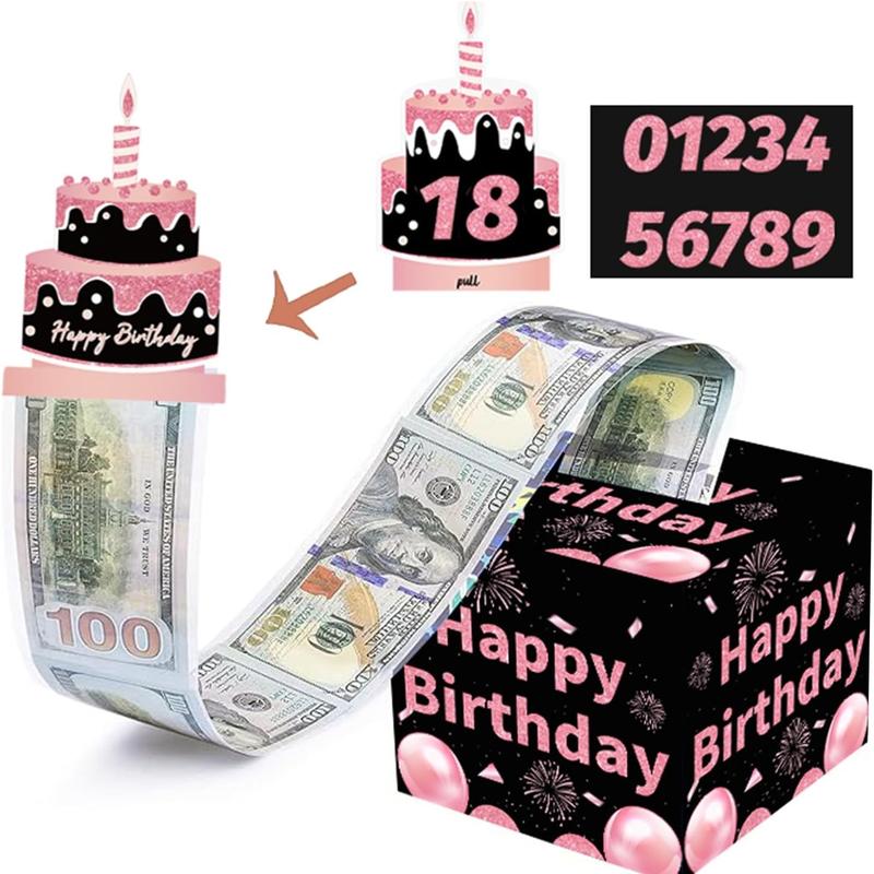 Christmas Money Pull Box – Cash Gift Holder for Kids & Adults, Surprise Money Gift Box for Parties, Unique Holiday Gift Idea