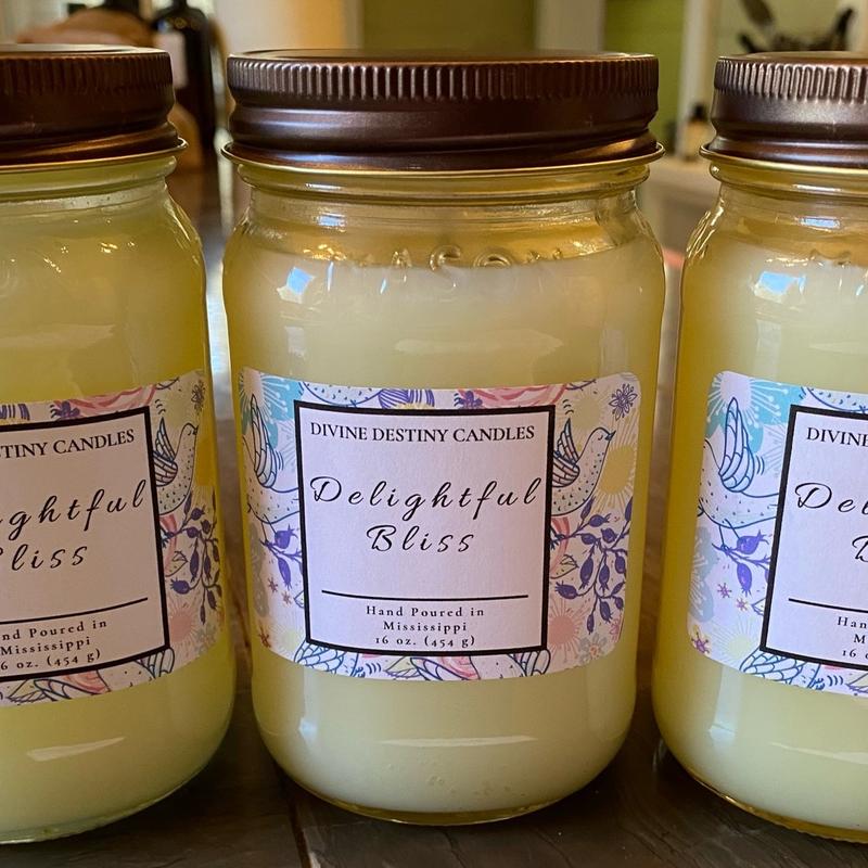 16 oz Mason Jar Scented Candle