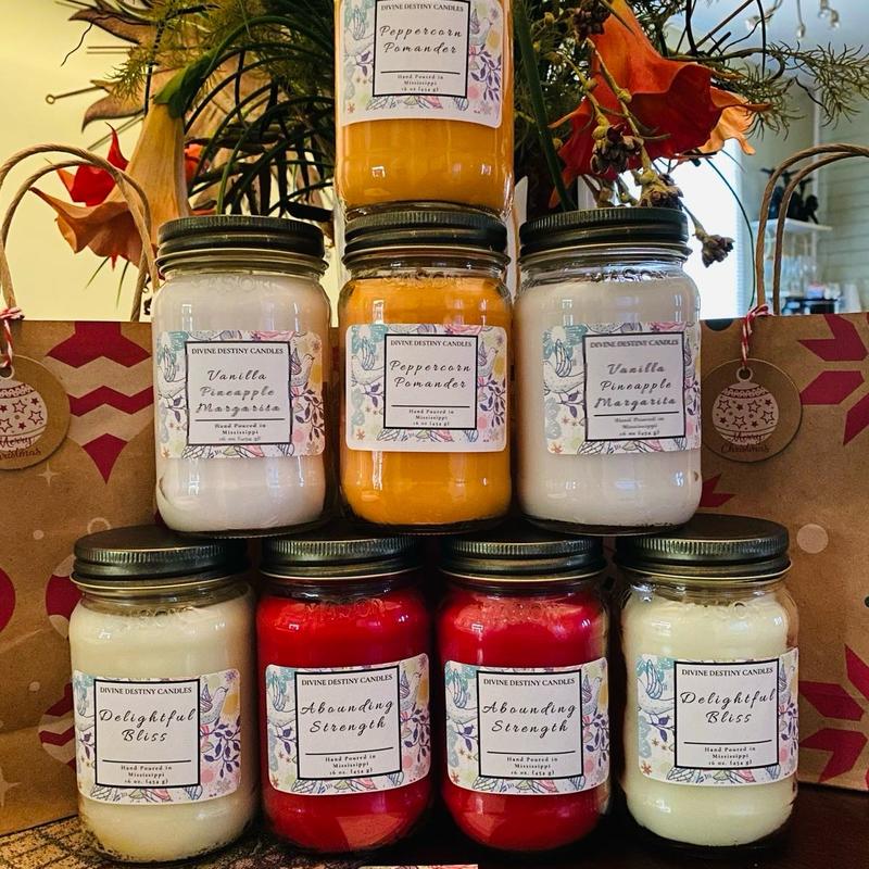 16 oz Mason Jar Scented Candle