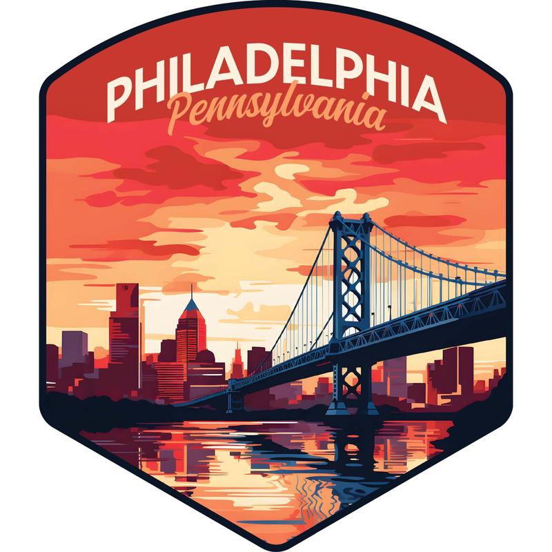 Philadelphia Pennsylvania B Exclusive Destination Fridge Decor Magnet