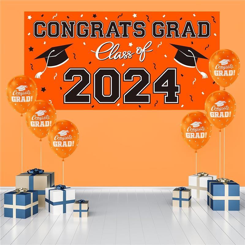 2024 Graduation Party Plastic Backdrop - 65