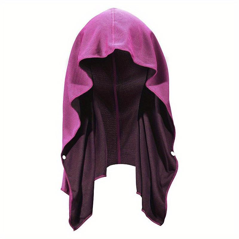 Cooling Hooded Towel, UV Protection Quick Drying Cooling Towel, Durable Neck Face Head Cooling Towel for Home Gym, Sports, Workout, Golf, Cycling, Camping, Running