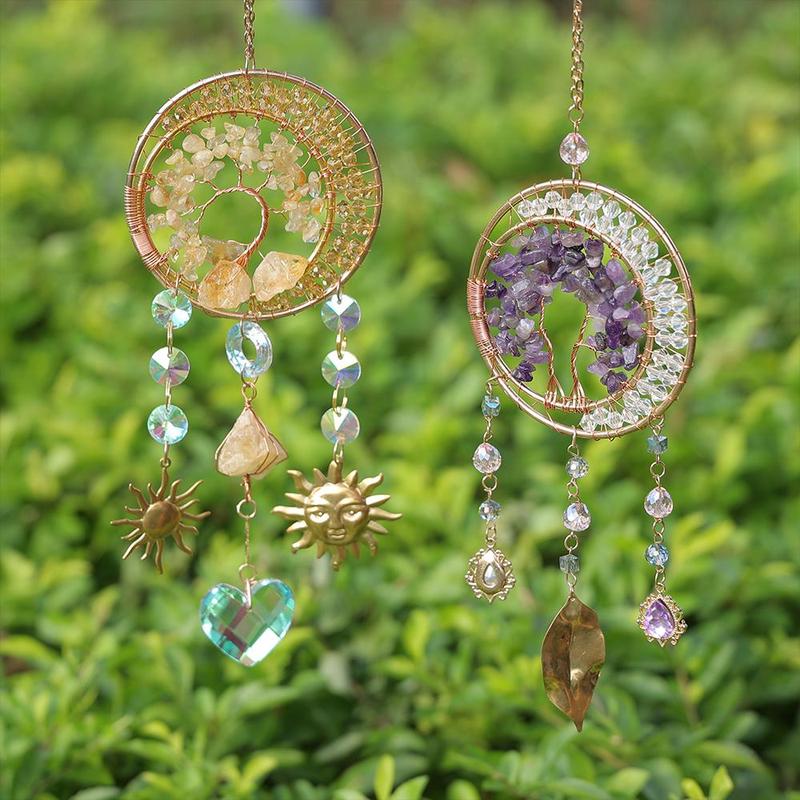 Sun Catcher, 1 Count Mini Sun Catcher, Clear Stone Sun Catcher, Car Decoration Pendant, Home Room Decoration Sun Catcher