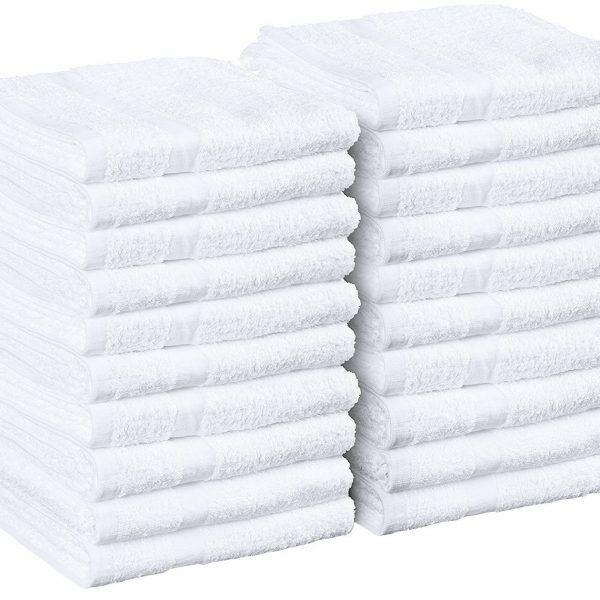 Salon Solid Towels 100% Cotton Towel Pack Spa Towel in 16x27 inches Comfrtable.