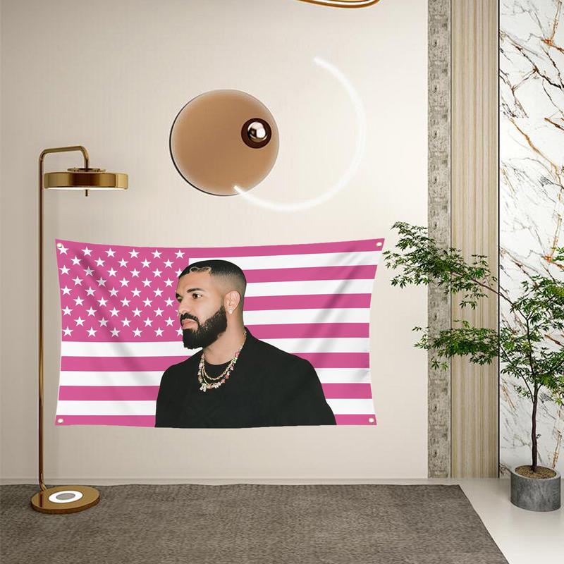 Drake Flag 3×5 Ft Polyester Banner Funny Flags with Grommets for College Dorm Room Wall Decor Gifts