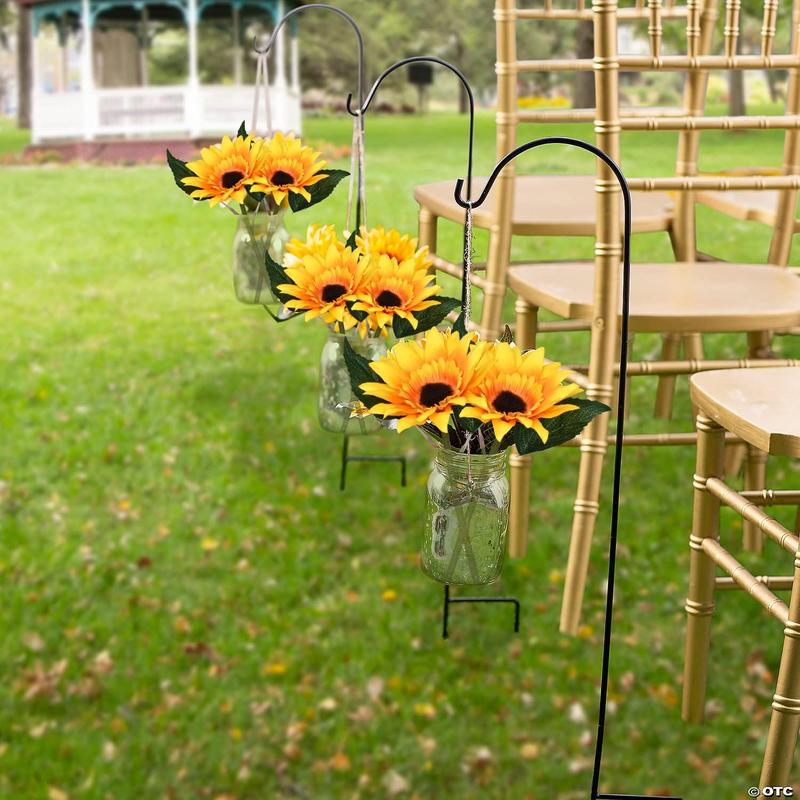 20 Pack Artificial Sunflowers Bouquet, 12in Silk Sunflower  Sunflower Artificial Silk Flower Bouquet for Home Wedding Bride Holding Flowers Floral Decor