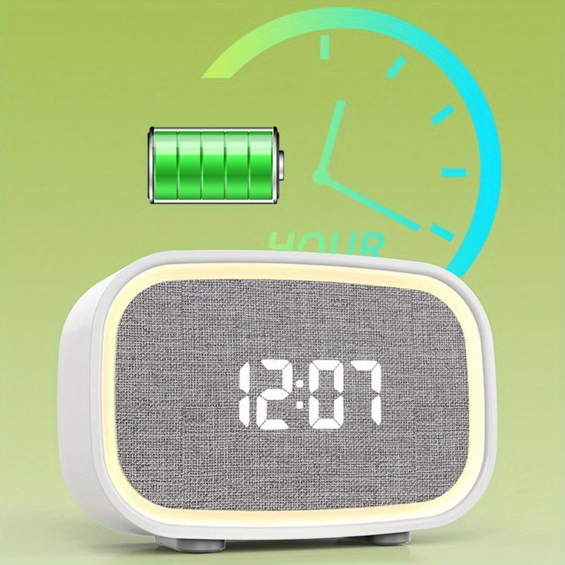 Bedroom white noise machine with alarm clock, 13 sleep sounds, BT speaker, automatic shutdown timer memory function, sound library, sleep program, natural sleep machine