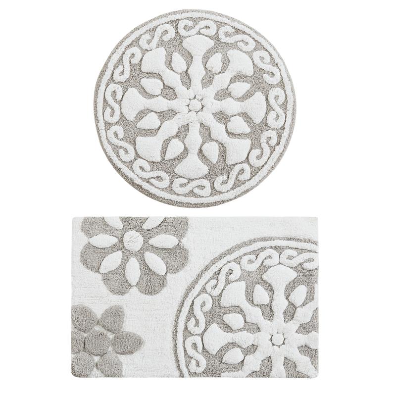 Medallion Cotton Tufted Bath Rug Mats