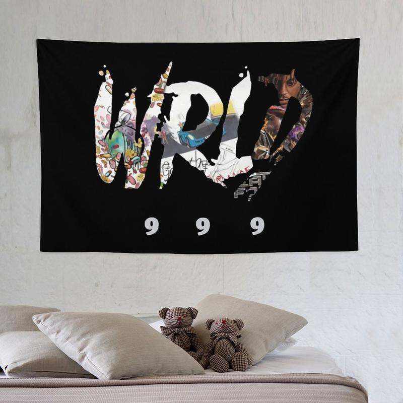 Christmas Gift - Rapper Tapestry Juice Wrld Wall Hanging Room Decor Hip Hop Tapestry for Bedroom Dorm