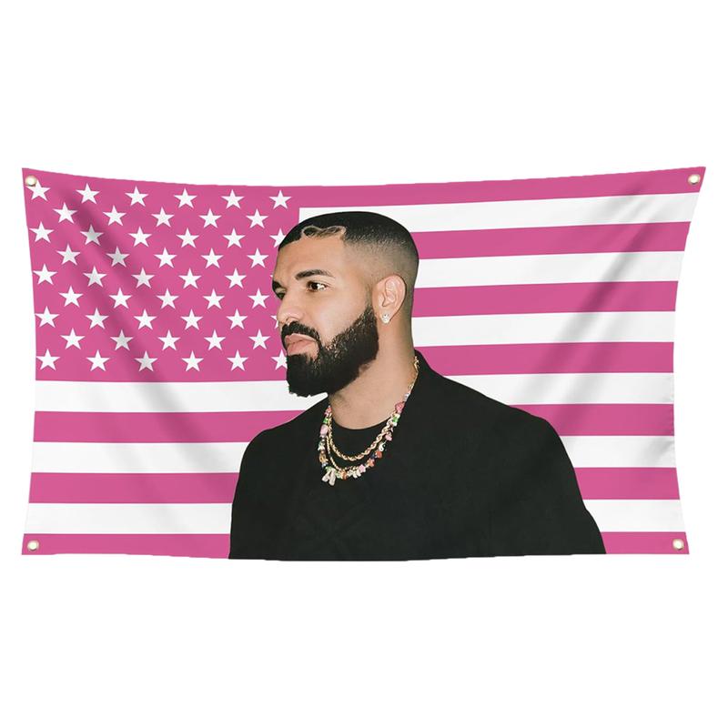 Drake Flag 3×5 Ft Polyester Banner Funny Flags with Grommets for College Dorm Room Wall Decor Gifts