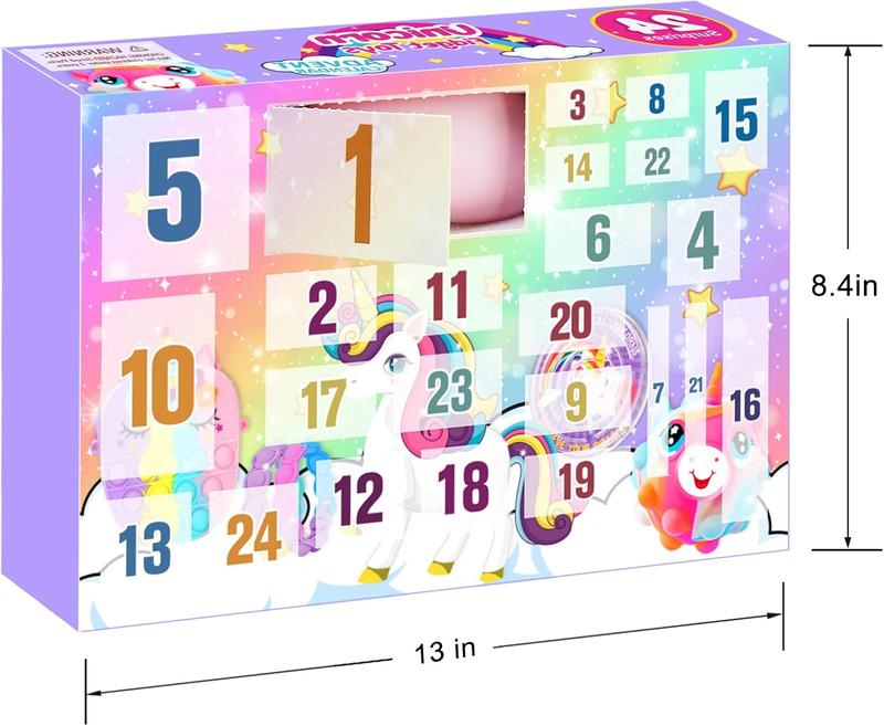 Advent Calendar 2024-24 Days of Unicorn Gift For Christmas