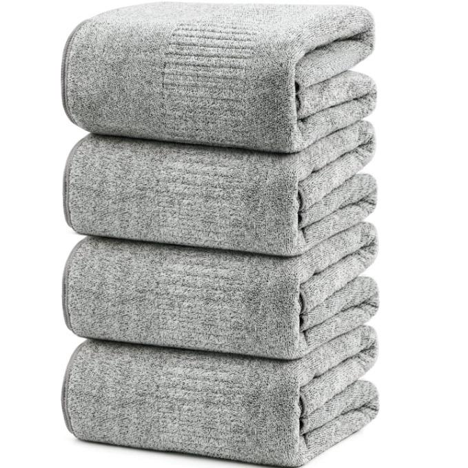 SEISSO Bath Towels Set of 4 Premium Bath Towels 35” x 63” Oversized Towels for Bathroom Quick Drying & Lightweight Bath Sheets Towels for Adults -...