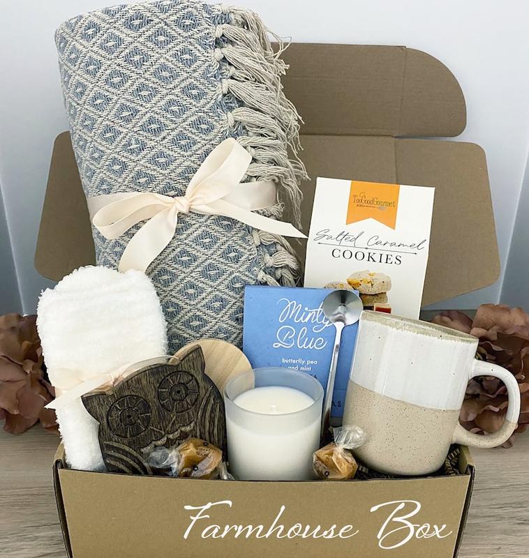 Sympathy Gift Box, Package For Her,  Package, Sending Love and Hugs, Thinking of you Gift Box, Hygge Gift Box With Blanket