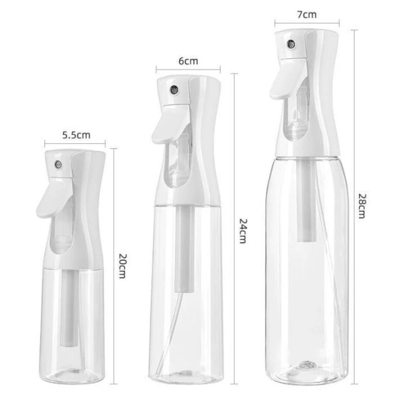 500 300 200Ml Hair Spray Bottle Refillable Bottles Continuous Mist Sprayer