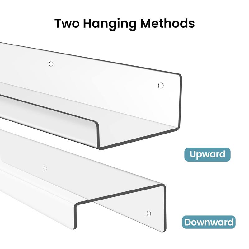 upsimples Clear Acrylic Shelves for Storage, 15